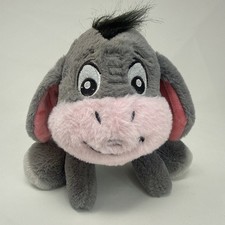 Disney Winnie the Pooh Baby Eeyore Plush Stuffed Animal Gray Donkey