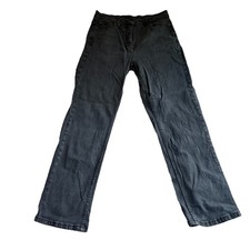 Cotton Traders Women’s Jeans 12/29 Straight Leg Black Mom Denim High Waist