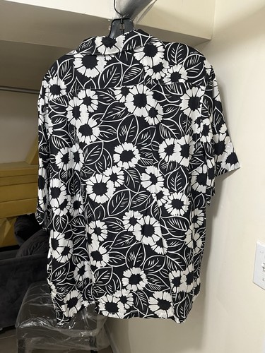 Camicia uomo PRADA stampa floreale bowling manica corta con bottoni taglia XL - Foto 7 di 18