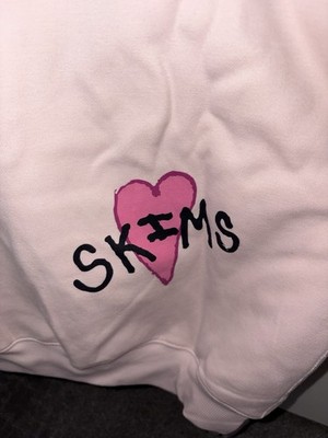 NWT Skims Valentine's Day Barely Pink Angel Sketch Classic Hoodie