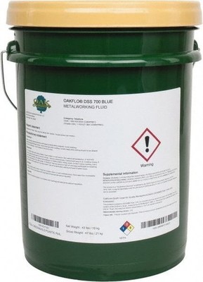 Oakflo DSS 700 Blue Semisynthetic Metalworking Fluid Concentrate, 5 Gallon, New