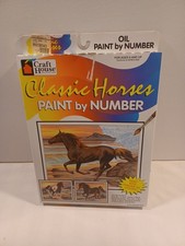 Classic Horses Paint By Number Craft House 1997 11773