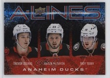 2024-25 Series 1 A-Lines Red 87/99 Trevor Zegras Mason McTavish Troy Terry a2i