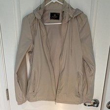 Magnom Woman s Beige Hooded Full Zip Windbrea...