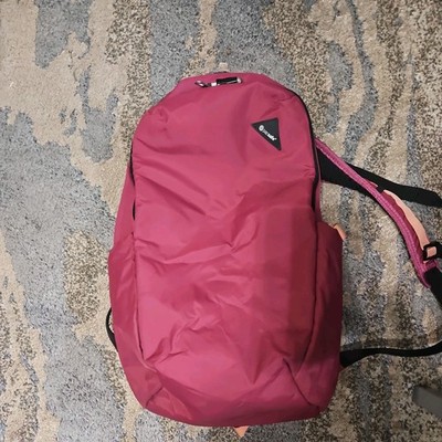 Pacsafe Vibe 25 Anti-Theft RFID ECONYL eXomesh Backpack Burgundy Commuter Travel