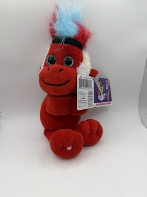 Slapz Blue Mohawk Red Monkey Kipp Brothers Slap Bracelet Arms Holds Tight Plush