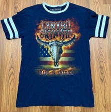 Lynyrd Skynyrd Shirt Mens Medium Made In America Graphic Band Tee