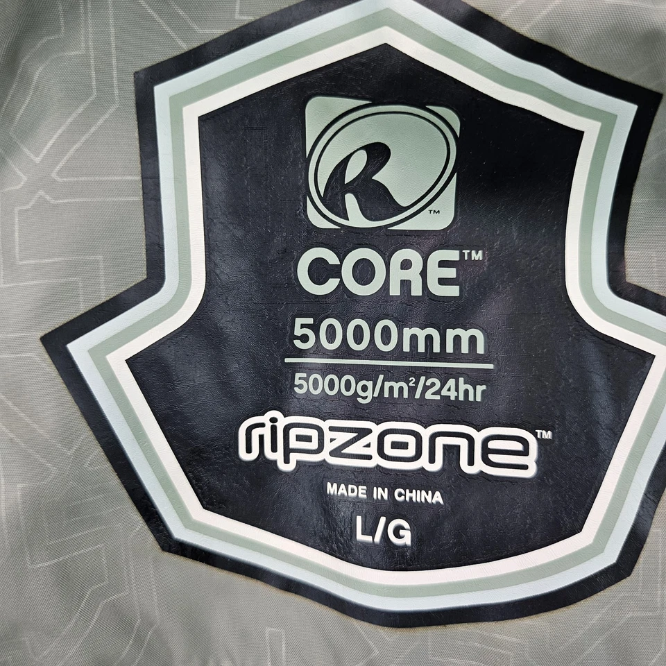 Ripzone Jacket Womens LG Core 5000mm Winter Snowboarding Snow Ski Hooded Striped - Image 2 of 4