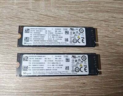 SK hynix PC711 512GB SSD mit Windows 11 Pro NVMe m.2 2280 | PCIe 3.0 x4 | 100%