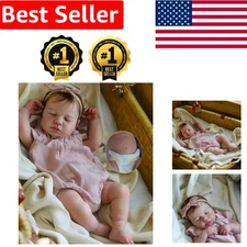 20-Inch Realistic Reborn Baby Doll with Silicone Body - Girl Doll & Accessories