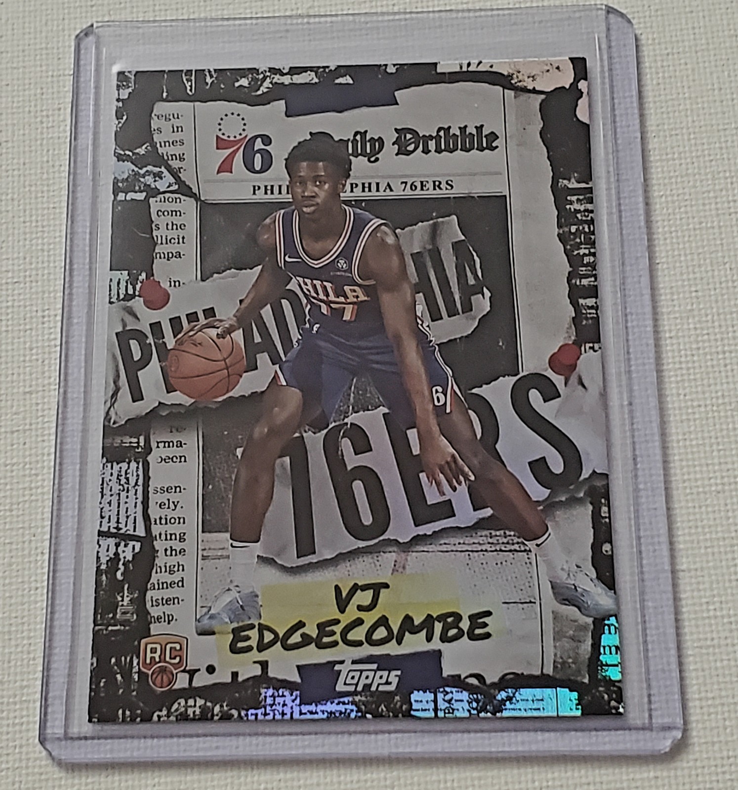 2025-26 Topps Basketball The Daily Dribble VJ Edgecombe RC #DD-33