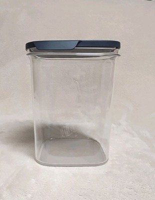 NEW Tupperware Ultra Clear 15 Cup Large Square Storage Container Black Lid