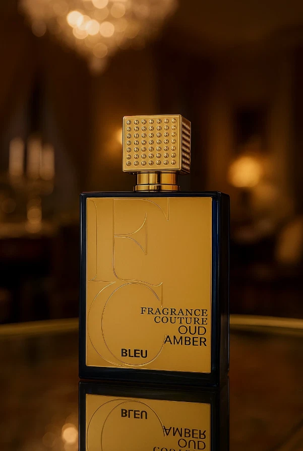 Fragancia Couture Oud Bleu 3,4 OZ Eau de Parfum - Aroma de Lujo de Larga Duración - Us Foto 3 de 4