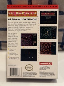Ms. Pac-Man (Nintendo Entertainment System, NES) CIB Complete Namco