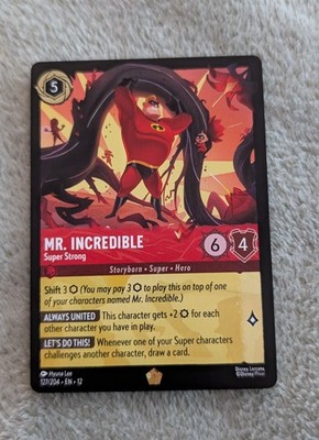 Lorcana: Mr Incredible - Super Strong (127/204 Standard Legendary)