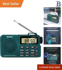 Compact AM/FM Radio and Bluetooth Player - Alarm Sleep Timer Included