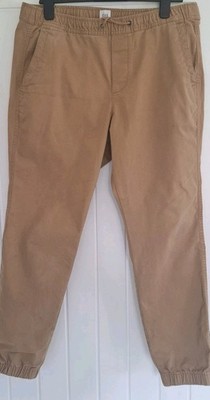 GAP Essential Jogginghose Herren Größe M Sand Gummibund Baumwolle Freizeit