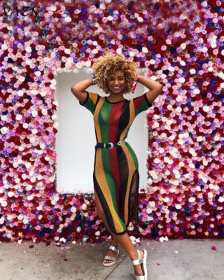 Jamaican Rasta Colour, Fish Mesh Hollow Out Rainbow Print Long Dress. SIZES  12- | eBay UK