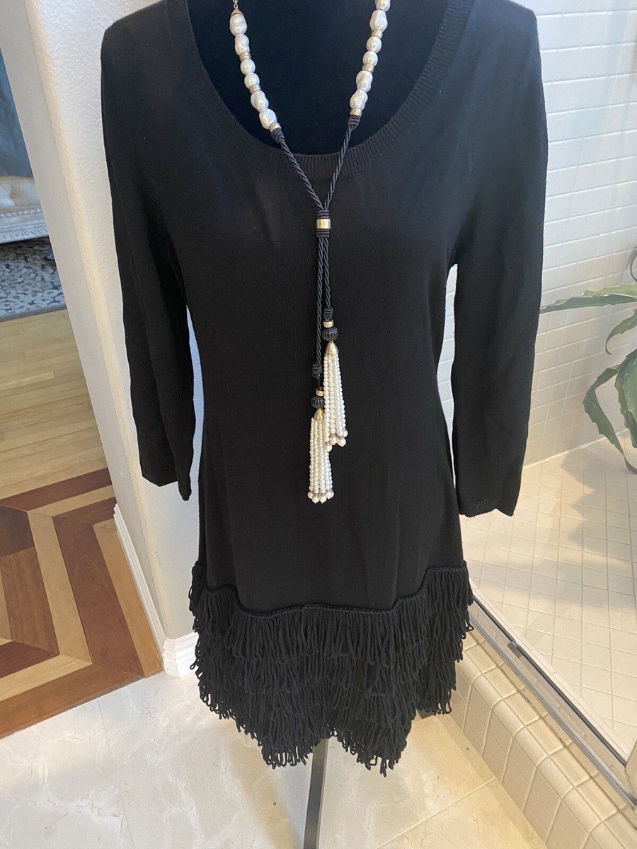 knit mini sweater dress Black Two Tone Cable Knit Mini Sweater Dress – PinkBlush main image 1