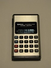 RARE BOXED VINTAGE 1980's CASIO P-810 MINI POCKET CALCULATOR FULLY WORKING