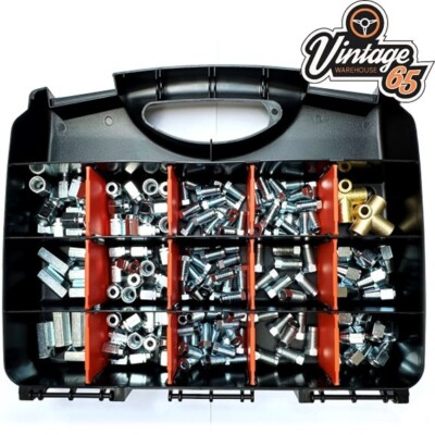 Bremsleitung Verbinder Innen Außen 3-Wege 3/8'' 7/16'' 24 TPI UNF 162pc