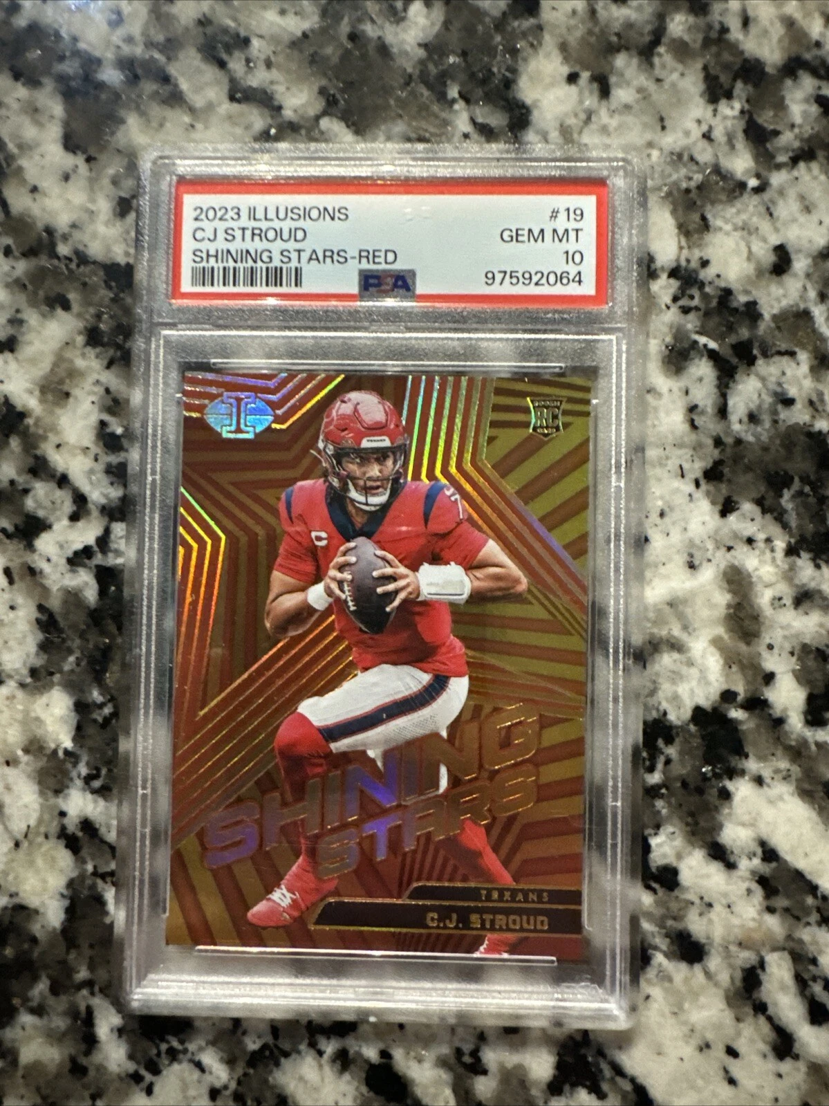 CJ Stroud Panini Illusions Shining Stars #19 Red