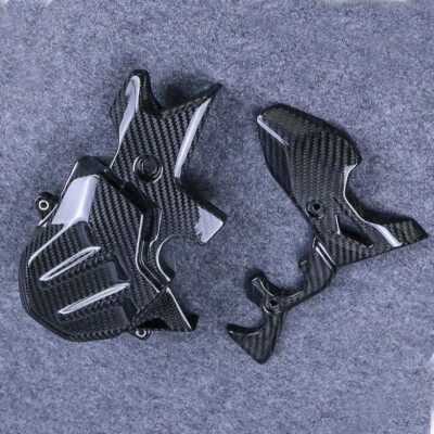 For 2024 2025 Ninj 500 Z500 Ninj 400 Z400 Sprocket Cover - 100% Carbon Fiber