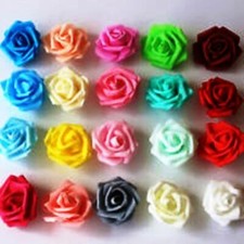 Trico Silk Flower Party Favor Wedding Scrapbooking Ribbon Rose 0.5"