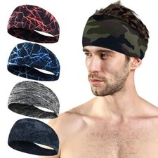 Women Men Moisture Wicking Headband Sweatband Sports Headbands Yoga Gym Fitness