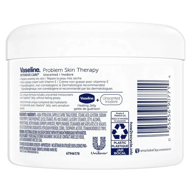 3PACK Vaseline Problem Skin Therapy Unscented Creamy Petroleum Jelly 220ml each - Image 2 of 2