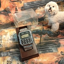 1981 Vintage Rare CASIO C-701, 133 Calculator Watch, The Beautiful Black Edition