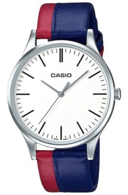 Casio Analog Bicolor Leather Strap Men's Watch MTP-E133L-2E | eBay