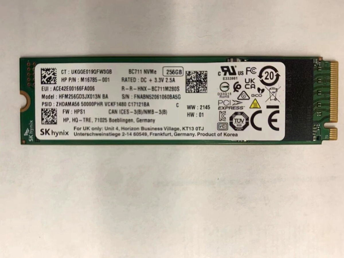 Lot of 5 OEM Package SK HYNIX BC711 256GB M.2 2280 NVMe SSD