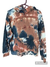 Chemistry Skeleton Hoodie Tie-Dye Positive Energy The Time Is Now Large
