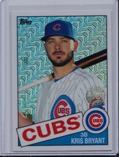 Kris Bryant 2020 Topps Series 1 Silver Pack Mojo Refractor 1985 Chrome 85C-8