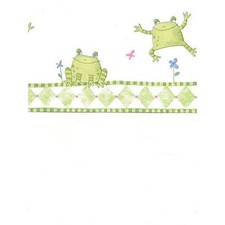 Frog King Jumping Frogs Sure Strip Wallpaper Border IF2526B