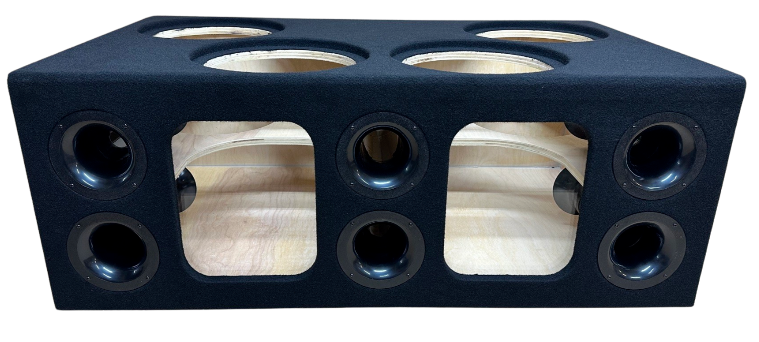 Custom Ported Sub Enclosure Subwoofer Box for 4 12" Subs 32 Hz 8 CF