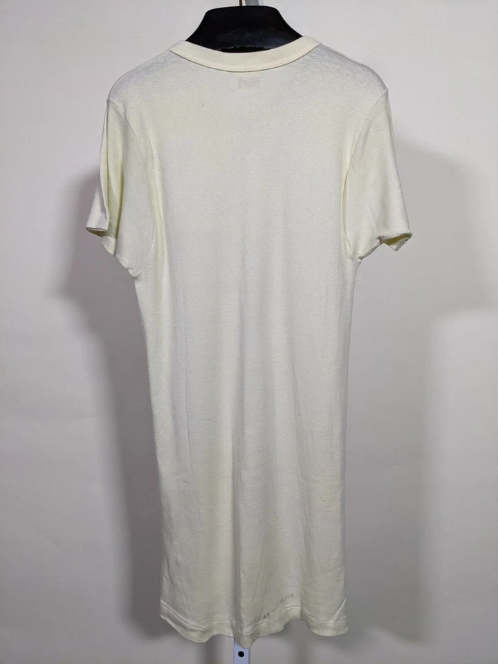 Conjuntos de invierno Hanes vintage años 40 cuello redondo camiseta blanca NOS Rockabilly Foto 3 de 4