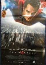 MAN OF STEEL Promo Poster, 27 x 39.5, 2014, DC Unused more in our store 488