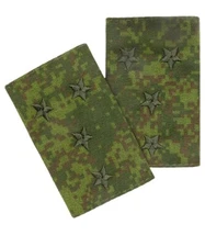 Original false shoulder straps for VKPO uniforms. Officer's rank of "Captain".