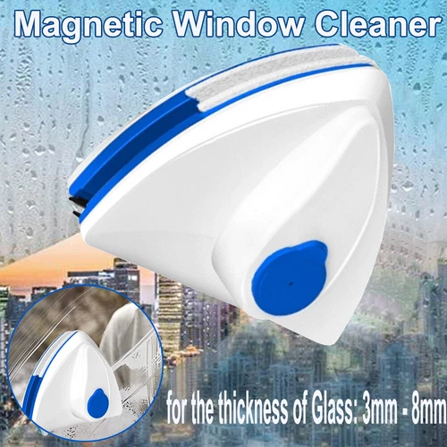 Magnetic Window Cleaner Double Sided Indoor Outside Glass Cleaner Magnet Washer - Picture 1 of 11