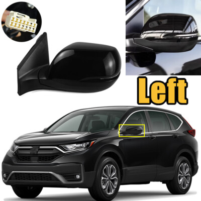 1x For Honda CR-V Black Side mirror assembly 5 Wire Turn Signal Light Left Side