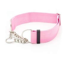 1.5 Inch Chain Martingale Training Dog Collar Walking Half Check Dog Collars