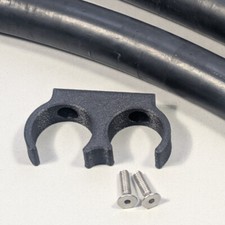 Ac Dual Line Black Mount For 1 8 1 10 Ac Hose With Stainless Steel Hardware