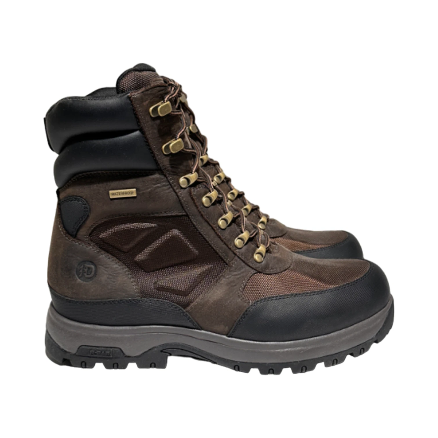 Mens Dunham Waterproof Boots - Brown Leather/Mesh, Size 9 US [CI3424]