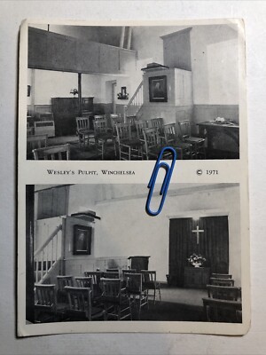 Wesley s Pulpit Winchelsea 1971 Internal Chapel View Blank Rear