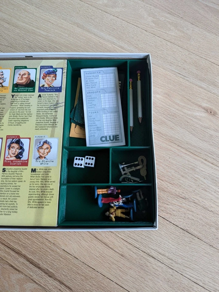2005 Clue Board Game - Improved, Custom, Game Piece Organizer - Image 3 of 3