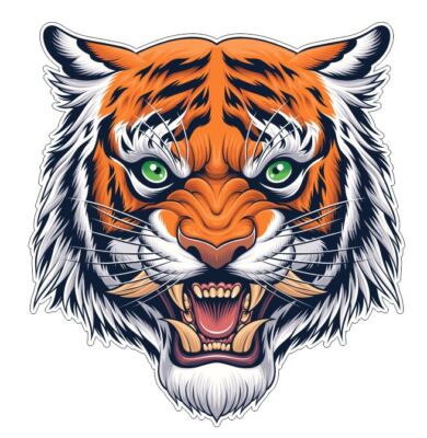 Tiger Sticker A11
