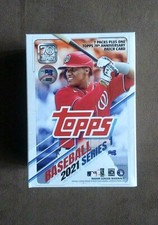 2021 Topps Baseball Series 1 Factory Sealed Blaster Box ~ 70th Anniversary Patch