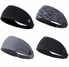 Headbands with Buttons - 4Pk